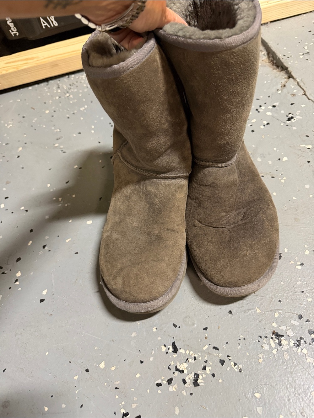 Cozy Women's Taupe Suede Winter Boots